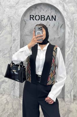 جلیقه لینن تیکه سنتی