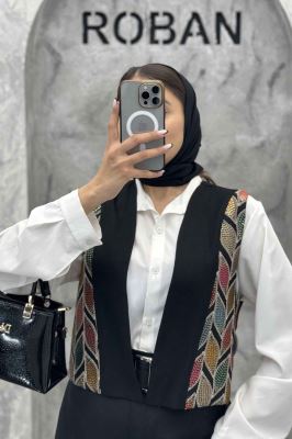 جلیقه لینن تیکه سنتی