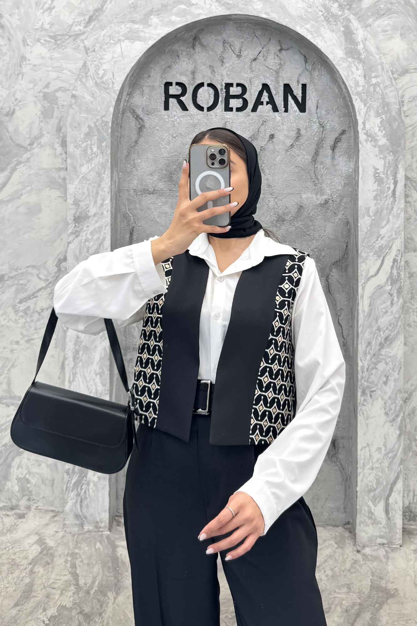 جلیقه لینن تیکه سنتی