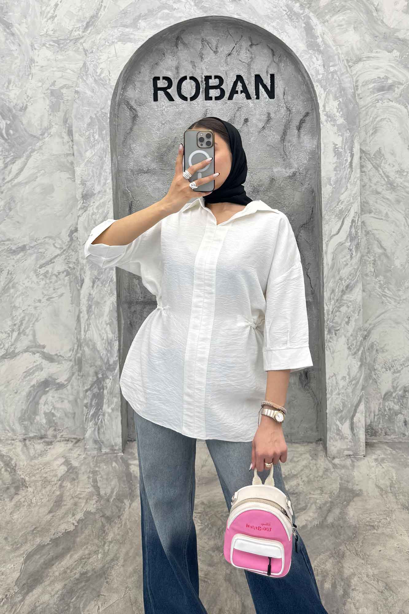 بلوز کمرگت دار کرسپو