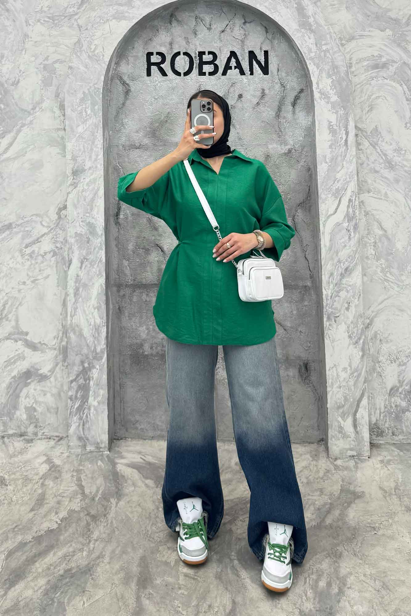 بلوز کمرگت دار کرسپو