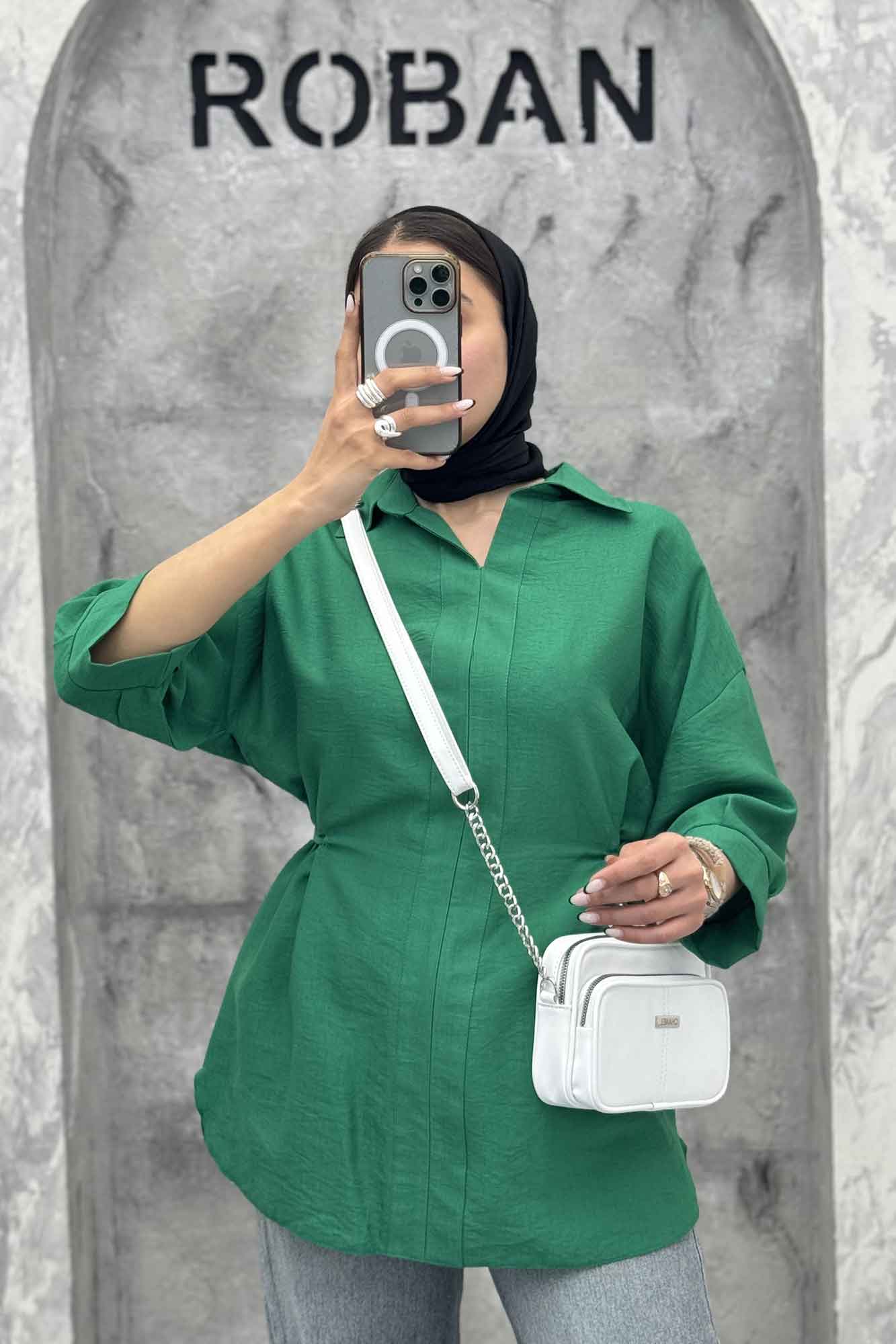 بلوز کمرگت دار کرسپو