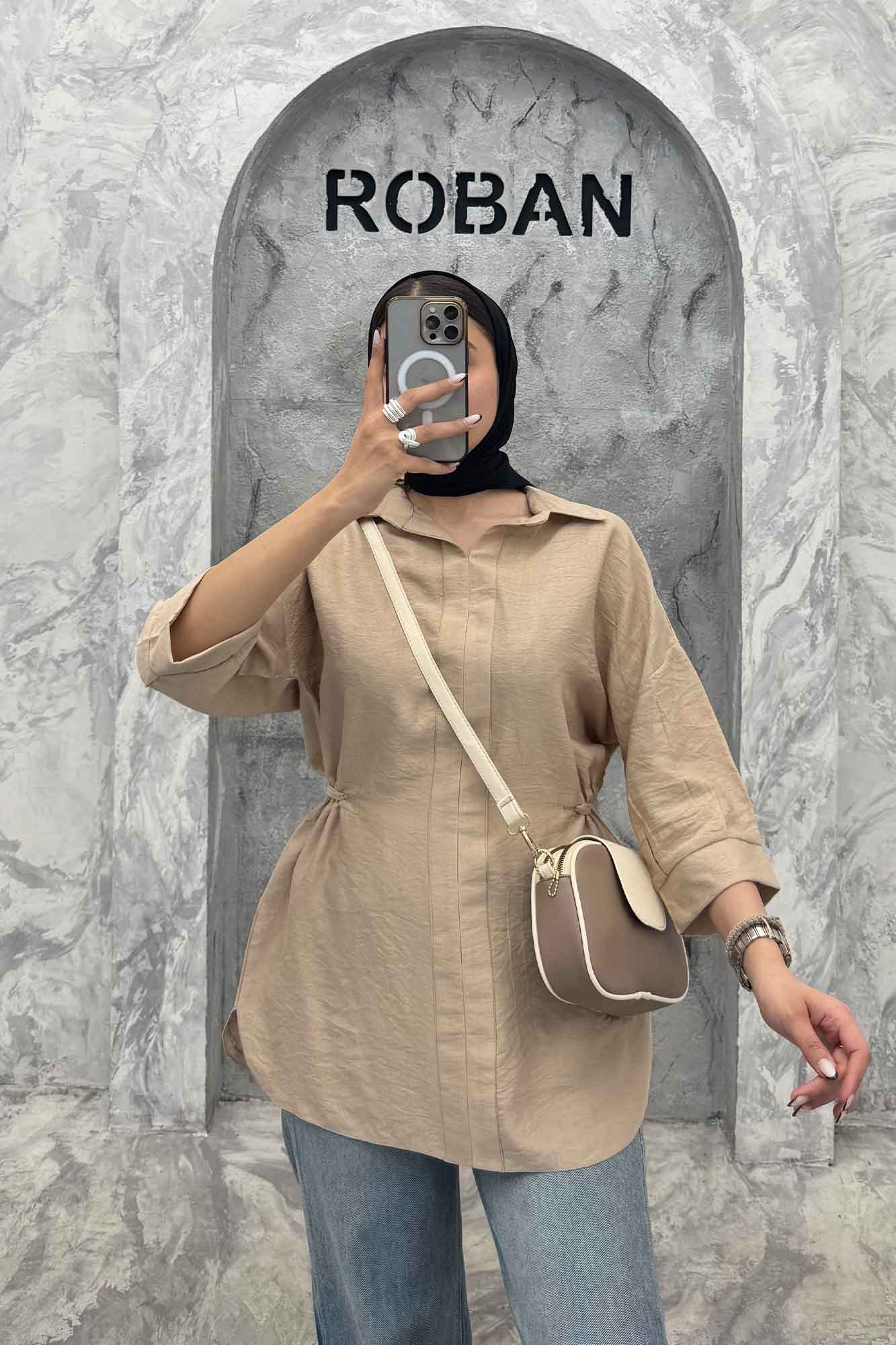 بلوز کمرگت دار کرسپو