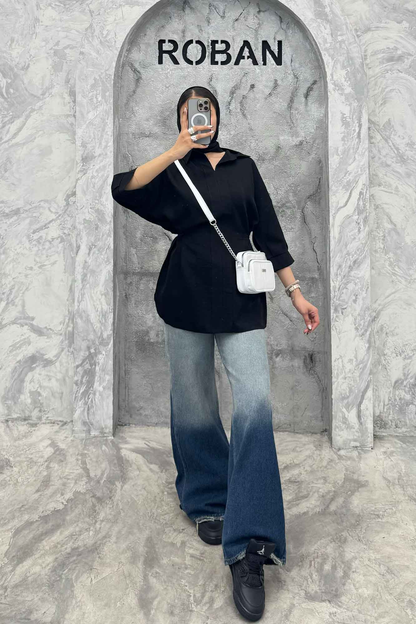 بلوز کمرگت دار کرسپو