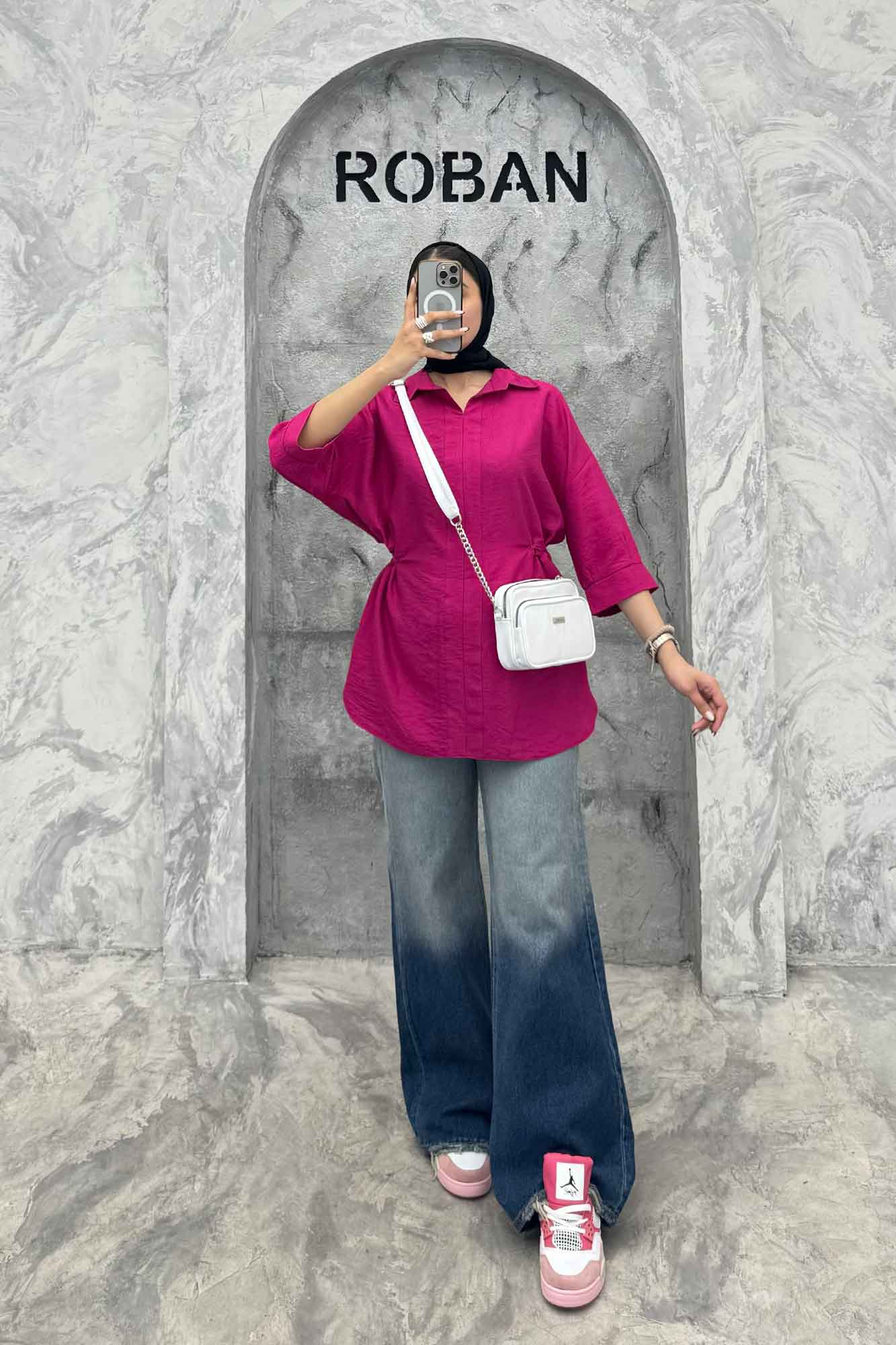 بلوز کمرگت دار کرسپو