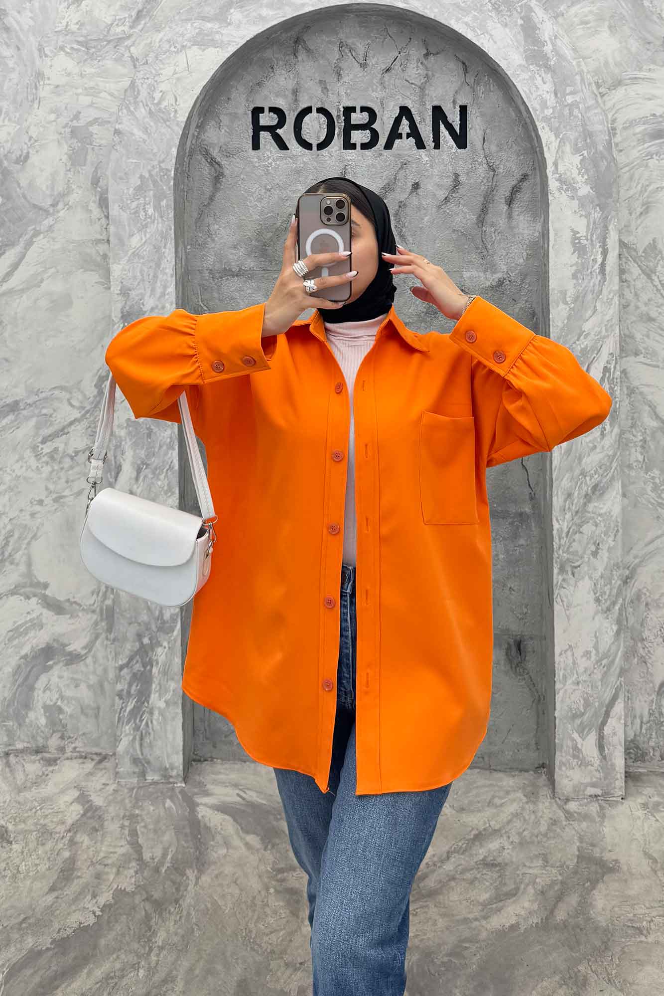 شومیز مانتویی مازراتی تک جیب 