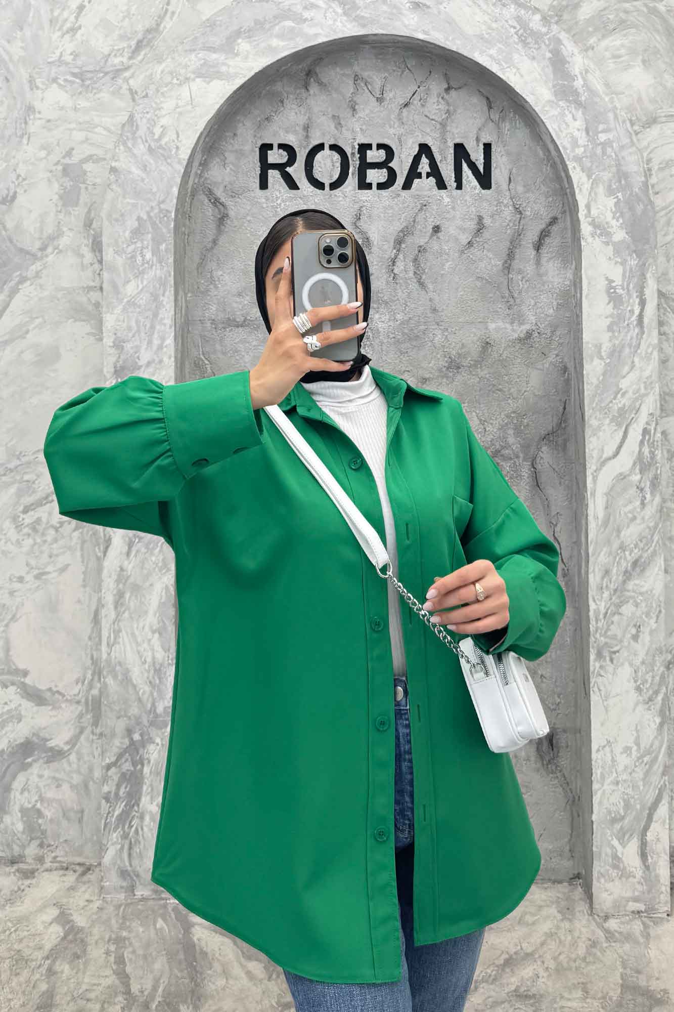 شومیز مانتویی مازراتی تک جیب 