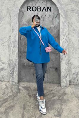 شومیز مانتویی مازراتی تک جیب 