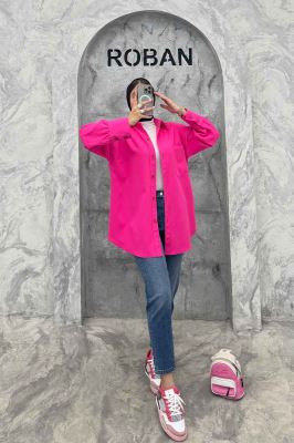 شومیز مانتویی مازراتی تک جیب 