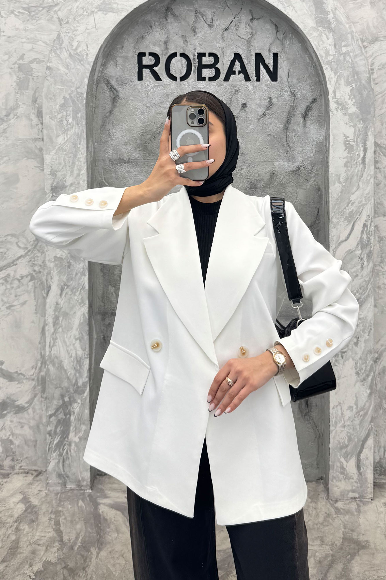 مانتو کتی مازراتی سه جیب دو دکمه