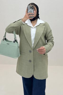 کت یقه انگلیسی جیب فبلتو شانتون زیپی