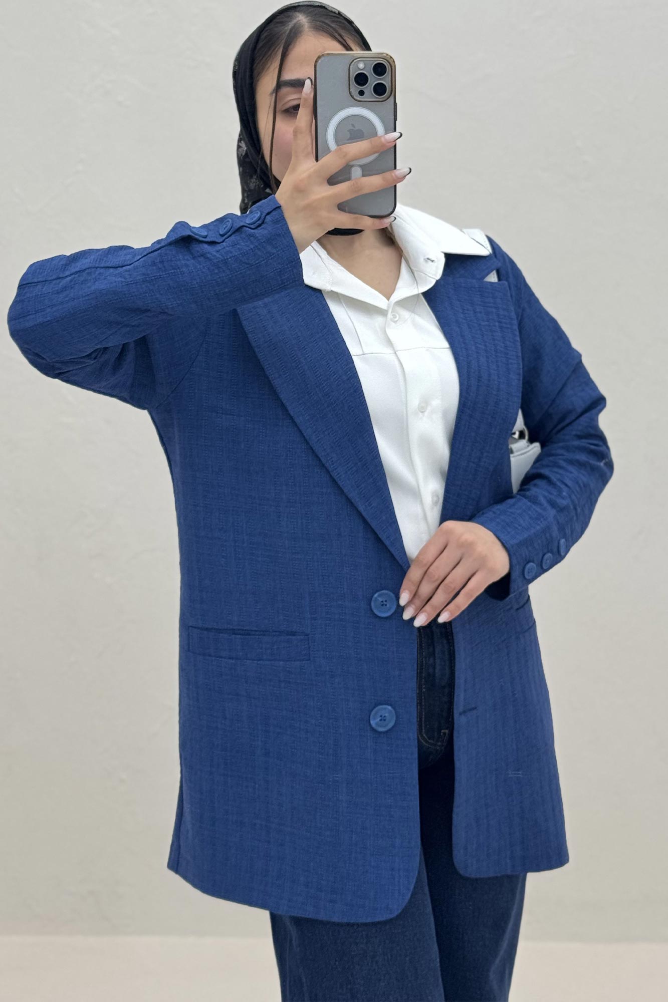 کت یقه انگلیسی جیب فبلتو شانتون زیپی