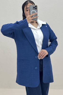 کت یقه انگلیسی جیب فبلتو شانتون زیپی