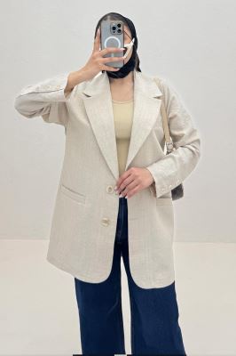 کت یقه انگلیسی جیب فبلتو شانتون زیپی