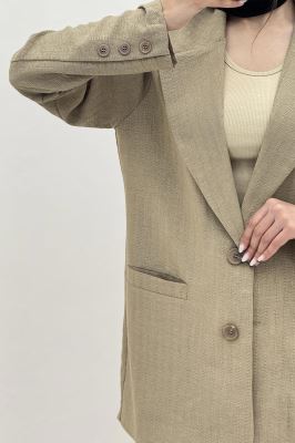 کت یقه انگلیسی جیب فبلتو شانتون زیپی