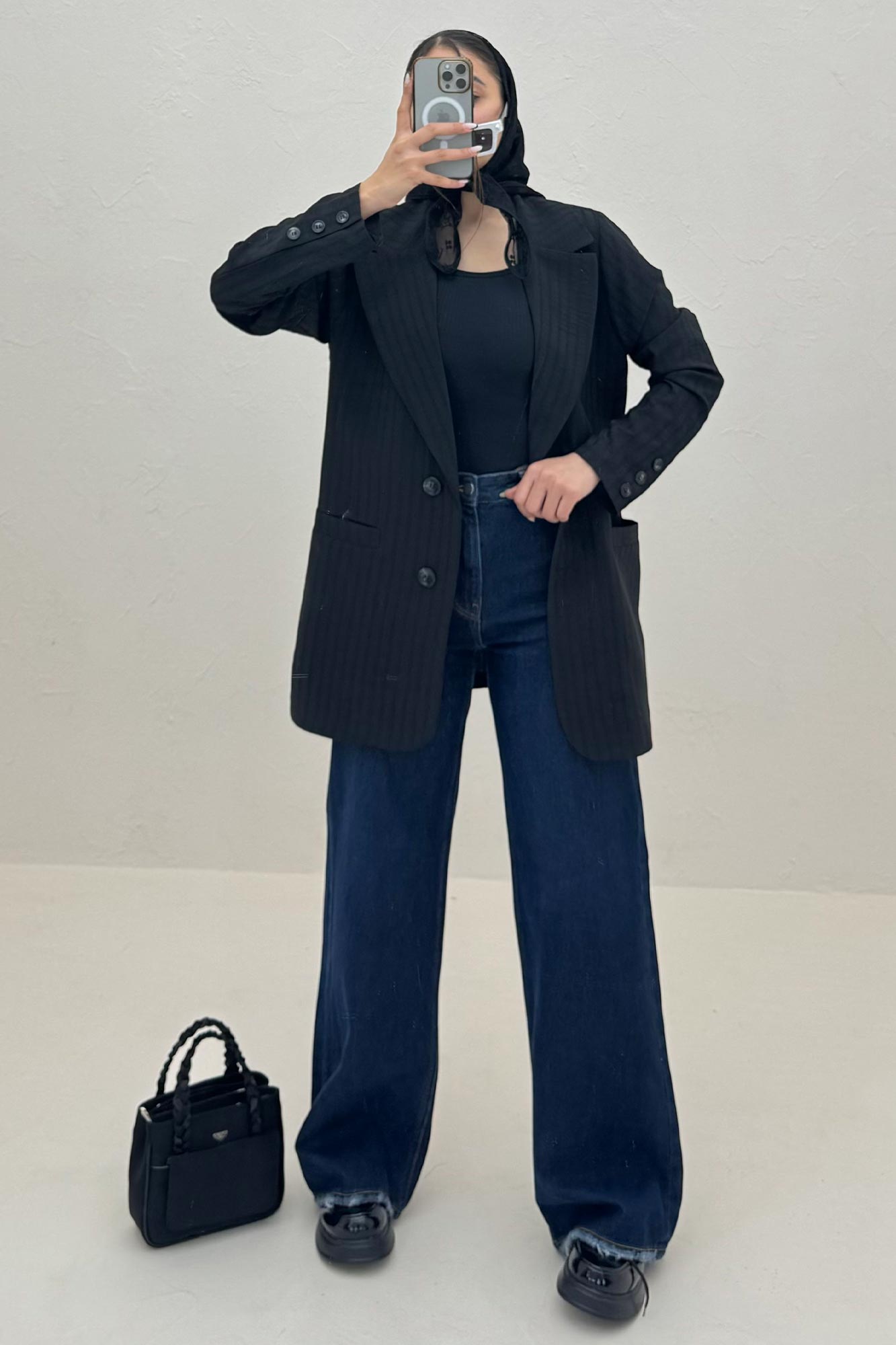 کت یقه انگلیسی جیب فبلتو شانتون زیپی