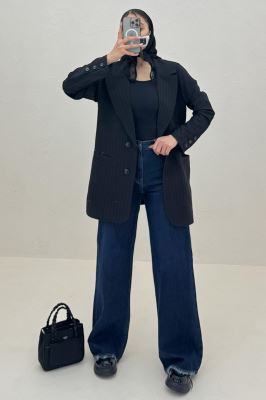 کت یقه انگلیسی جیب فبلتو شانتون زیپی