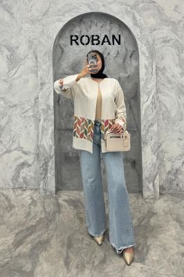 کت لینن حاشیه سنتی 