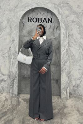 ست کت و شلوار آستین سگک دار دیپلمات R