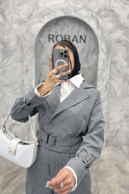 ست کت و شلوار آستین سگک دار دیپلمات R