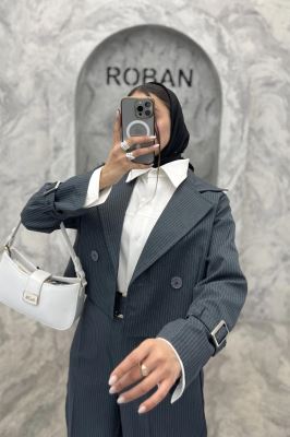 ست کت و شلوار آستین سگک دار دیپلمات R