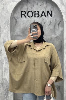 مانتو دو جیب پاکتی کیمونو شانتون