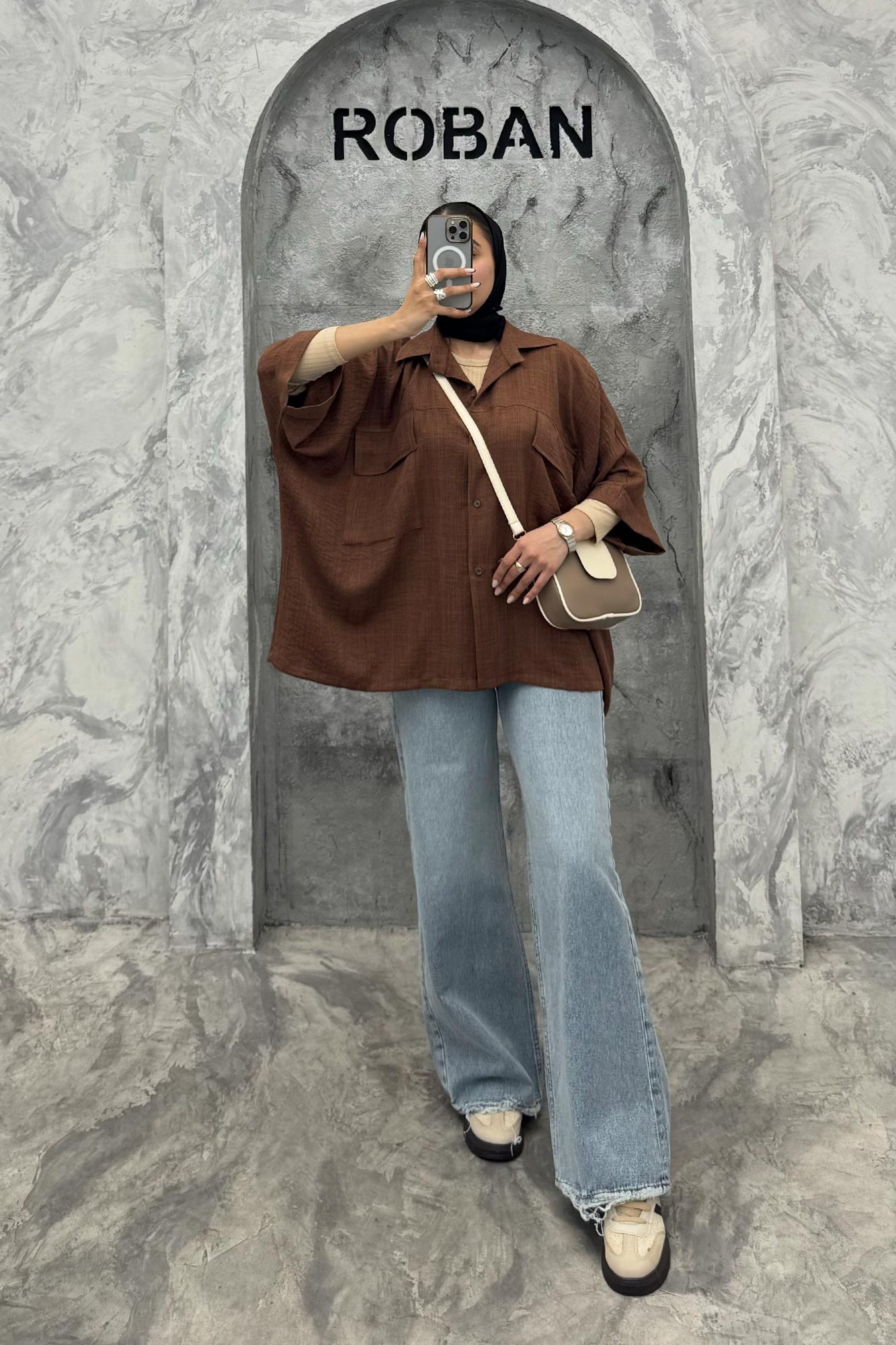 مانتو دو جیب پاکتی کیمونو شانتون