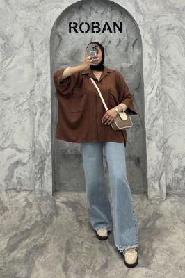 مانتو دو جیب پاکتی کیمونو شانتون