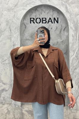 مانتو دو جیب پاکتی کیمونو شانتون