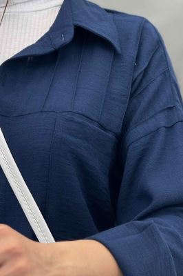 شومیز مانتویی شانتون بالا دوخت