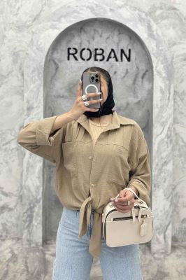 شومیز مانتویی شانتون بالا دوخت