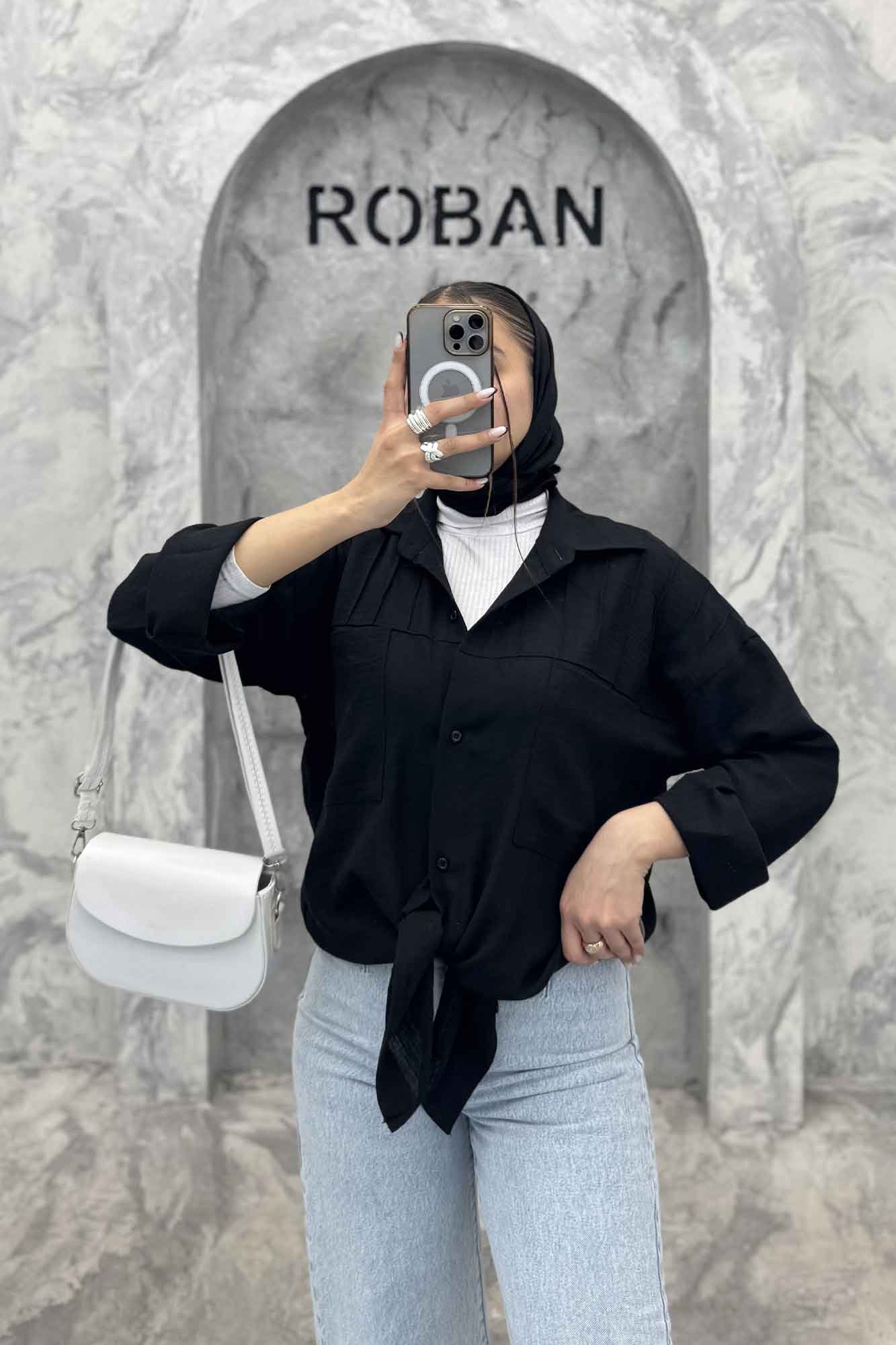 شومیز مانتویی شانتون بالا دوخت