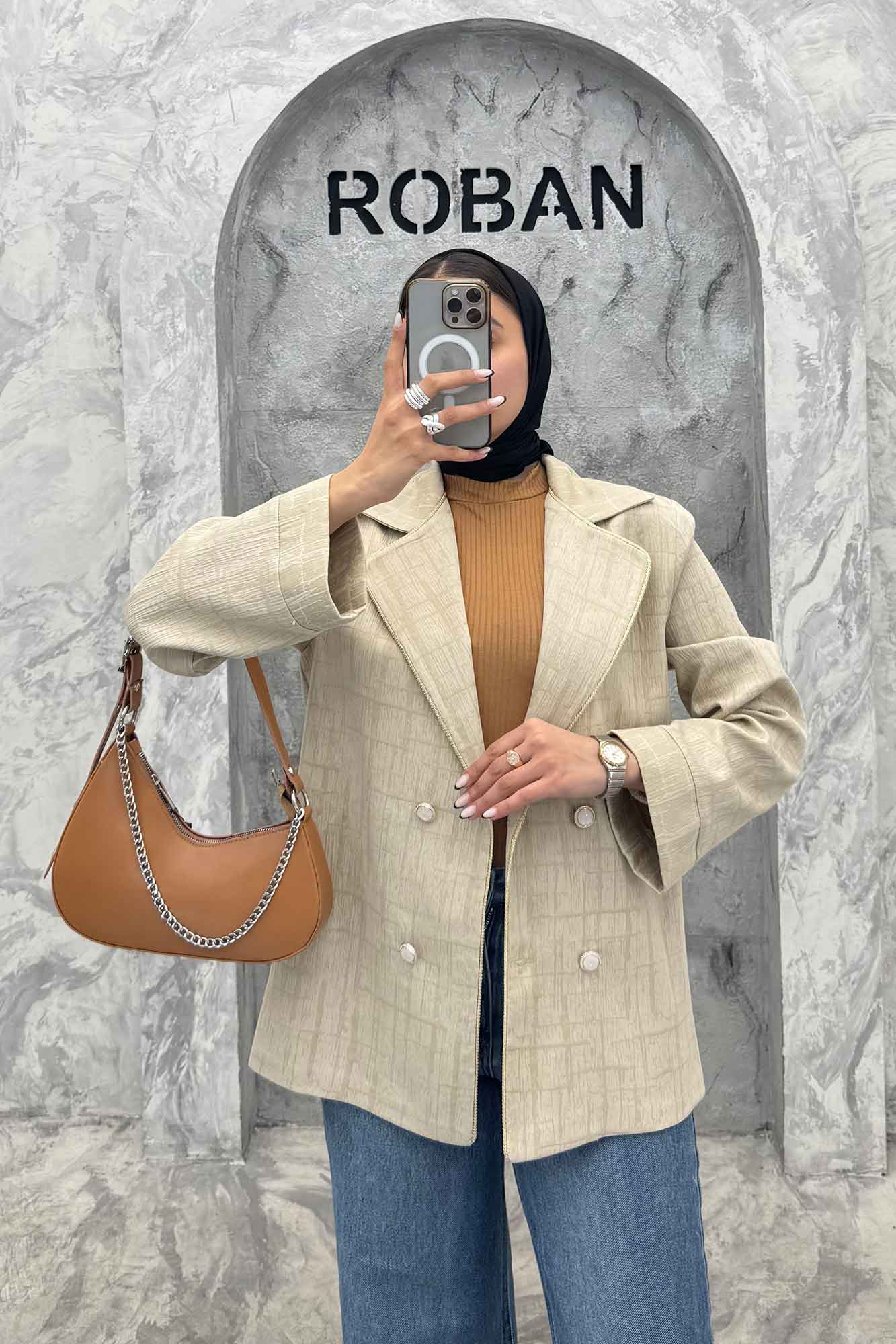 کت ژاکارد 4 دکمه مغزی دوزی طلایی