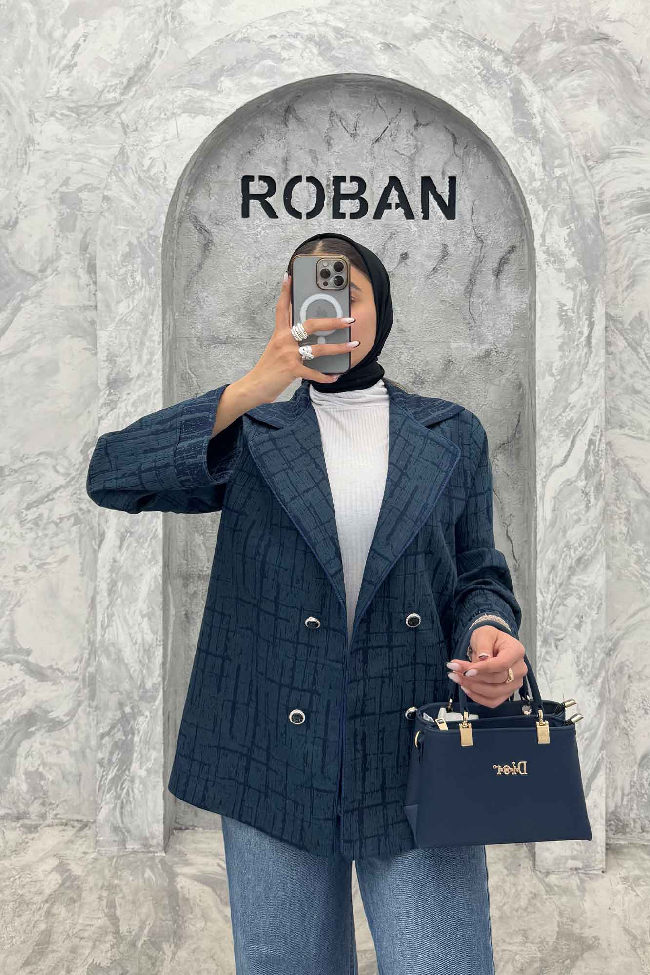 کت ژاکارد 4 دکمه مغزی دوزی طلایی