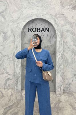 ست کت و شلوار شانتون 4 در جیب نیکول