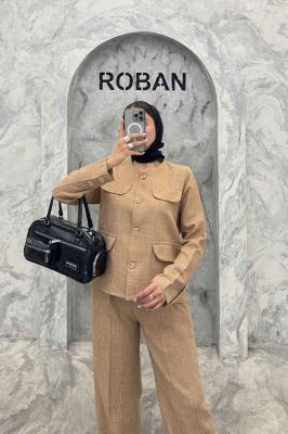 ست کت و شلوار شانتون 4 در جیب نیکول