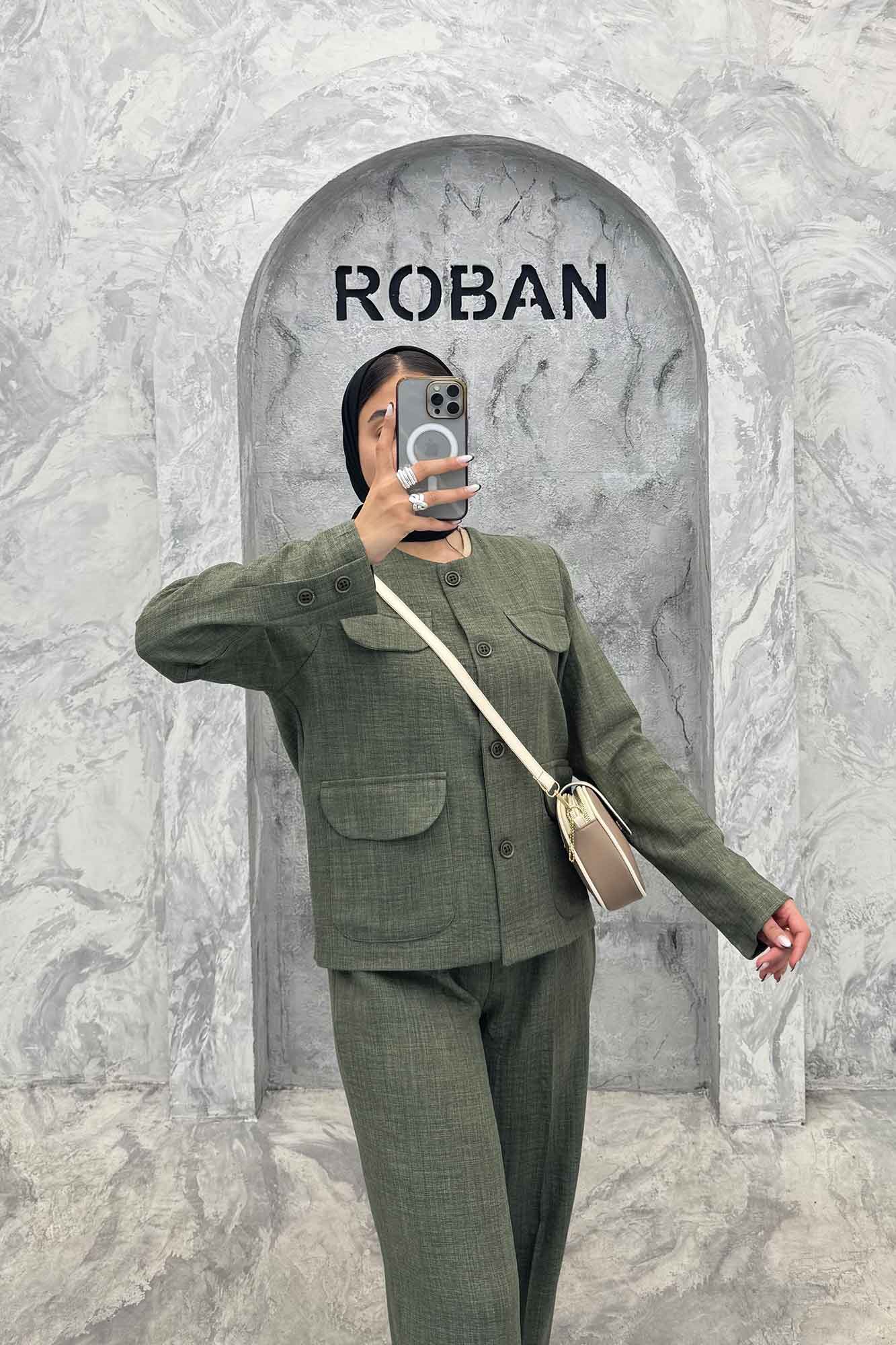 ست کت و شلوار شانتون 4 در جیب نیکول