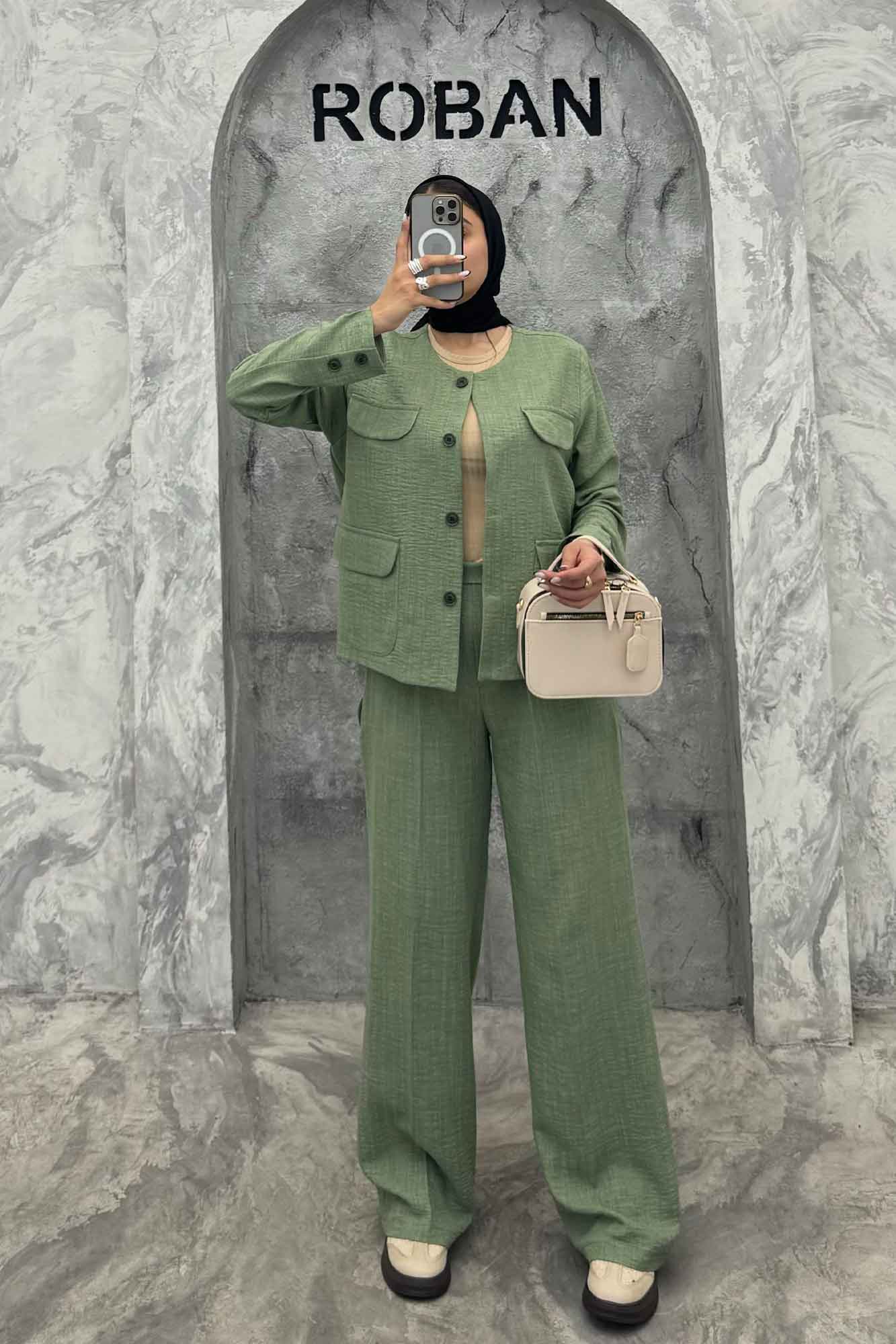 ست کت و شلوار شانتون 4 در جیب نیکول