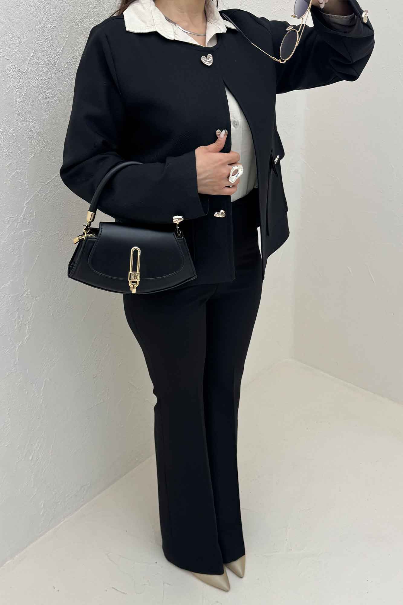 کت یقه گرد دو جیب پاکتی مازراتی کجراه 