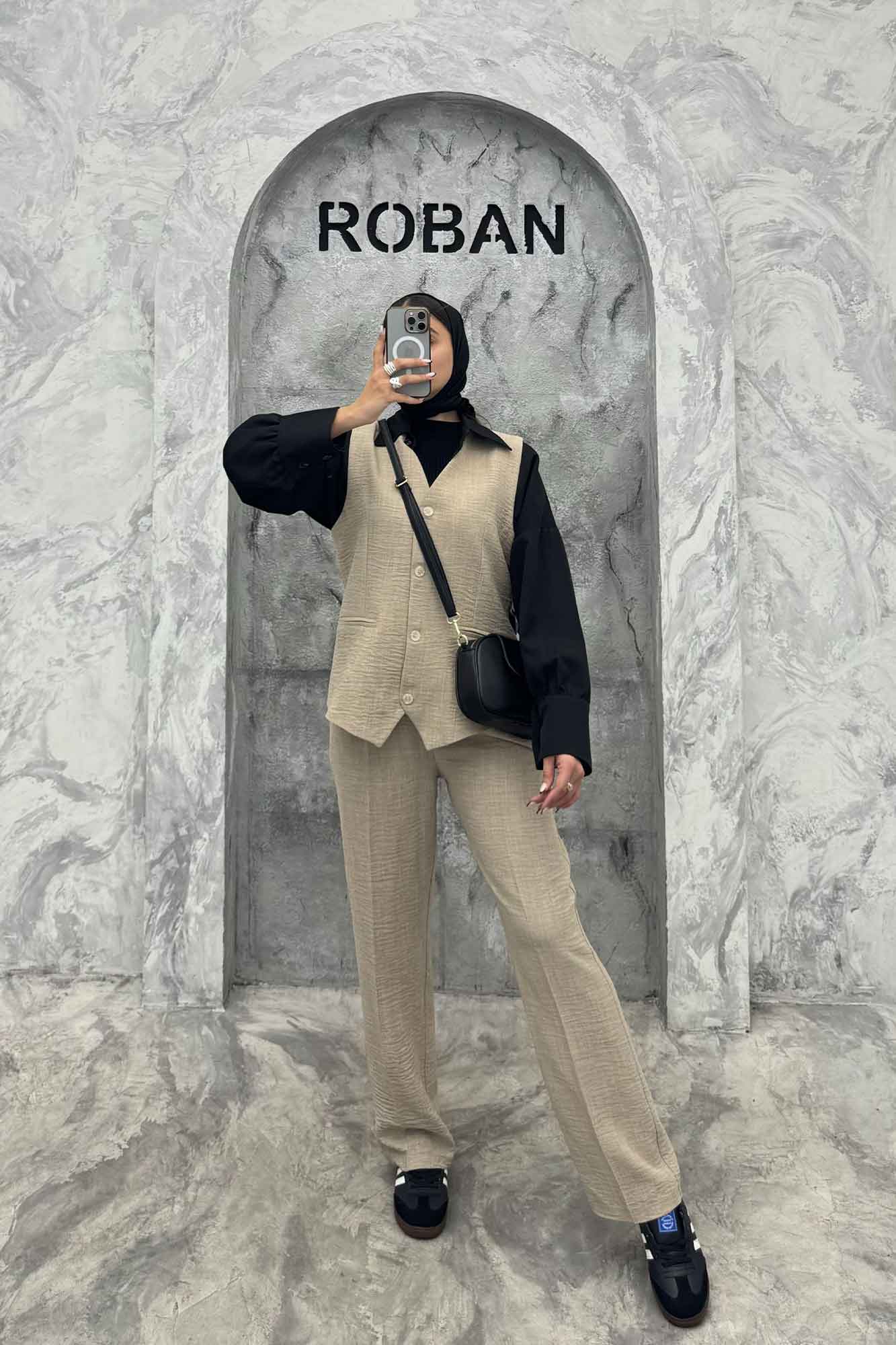 ست ژیله و شلوار جیب فیلتو هفتی وانیل