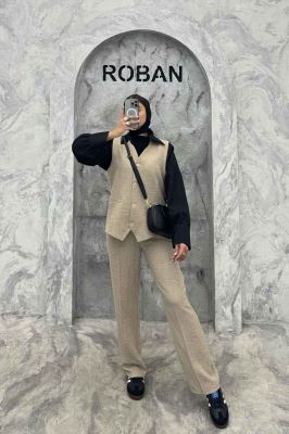 ست ژیله و شلوار جیب فیلتو هفتی وانیل