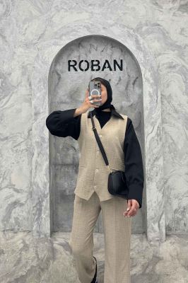 ست ژیله و شلوار جیب فیلتو هفتی وانیل