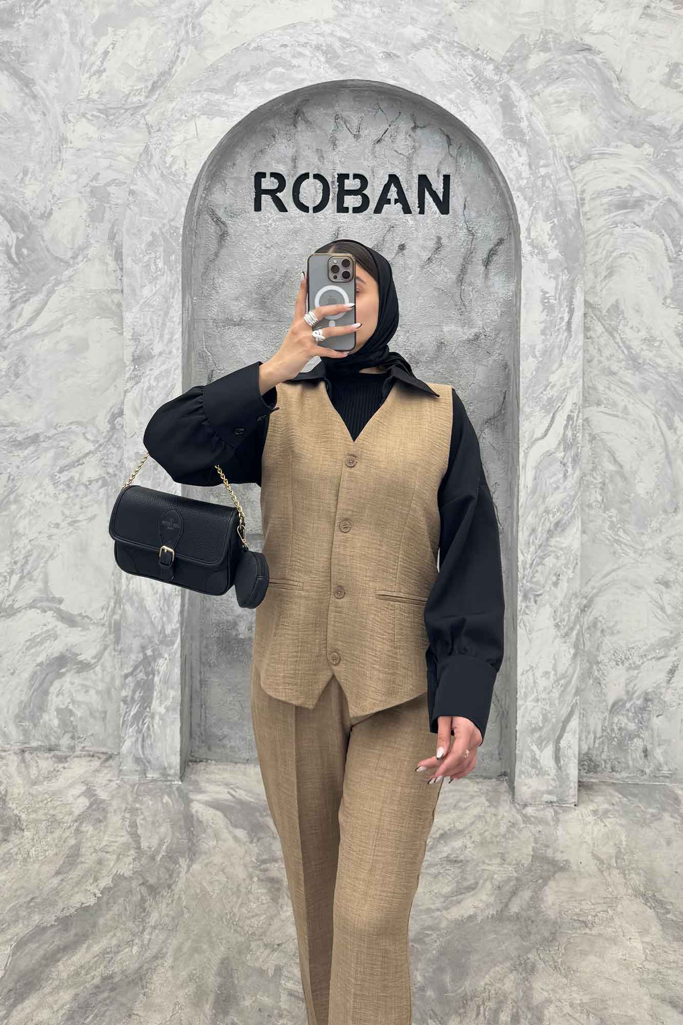 ست ژیله و شلوار جیب فیلتو هفتی وانیل