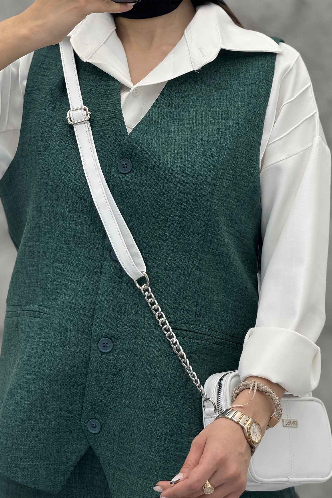 ست ژیله و شلوار جیب فیلتو هفتی وانیل