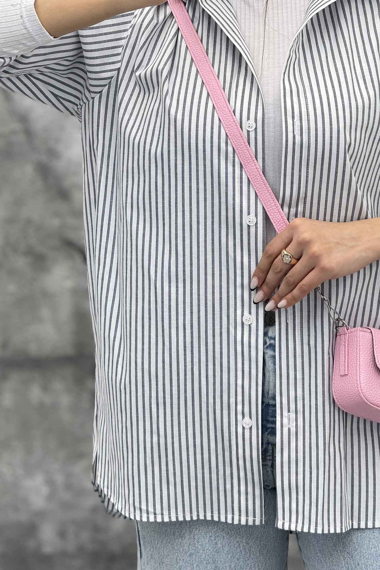 شومیز مانتویی راه راه 