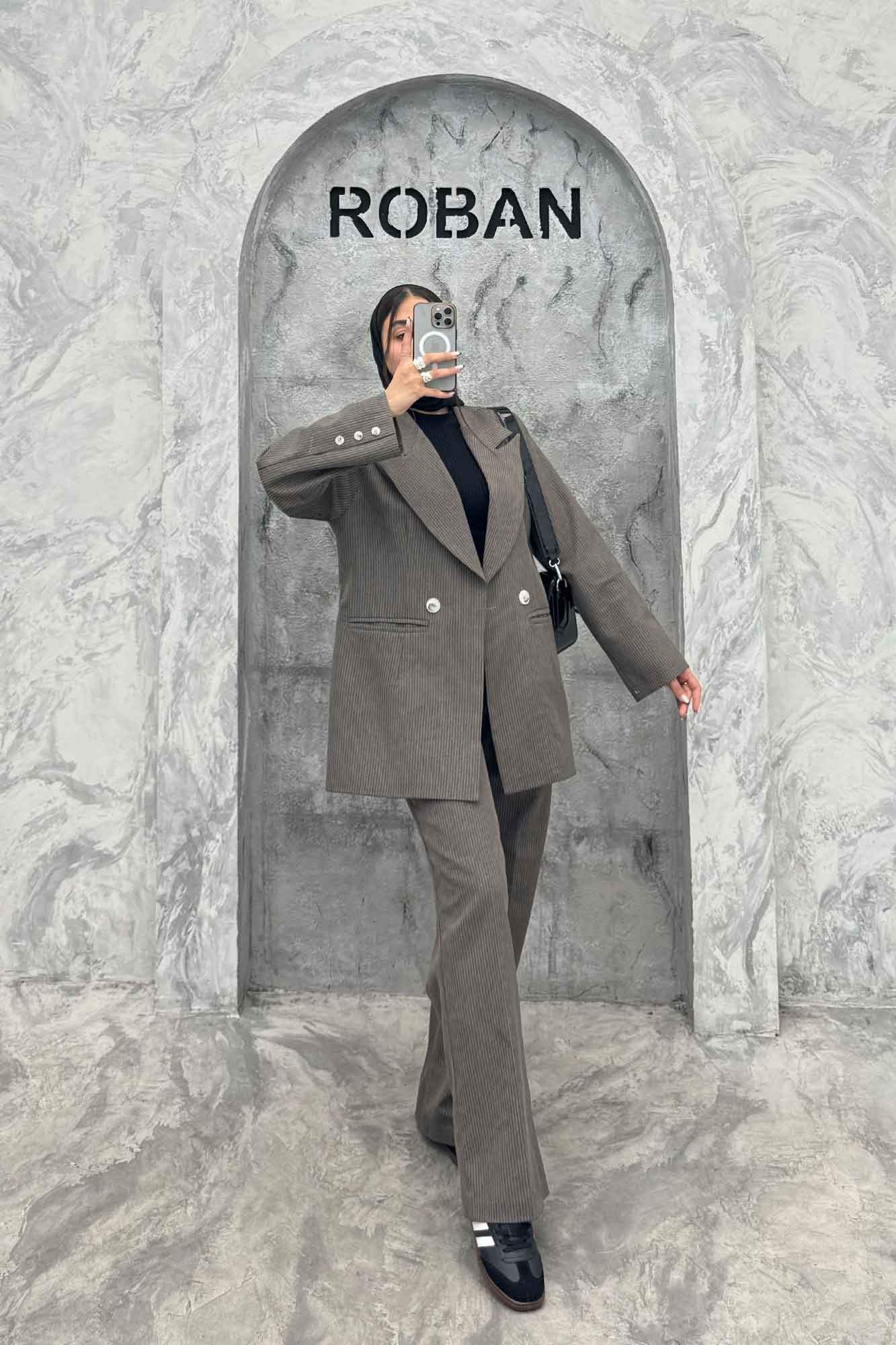 ست کت و شلوار دو جیب پاکتی دیپلمات ژاویر R