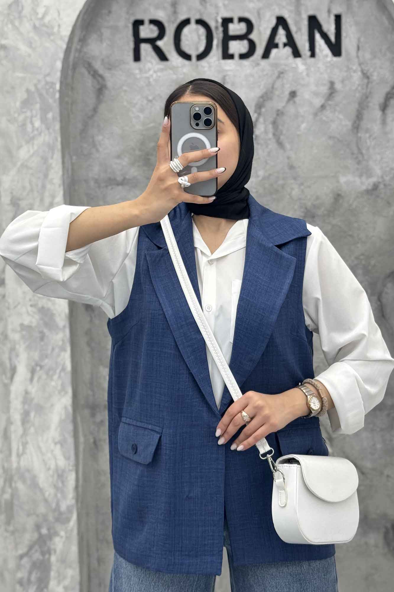 وست بلند شانتون دو جیب دکمه