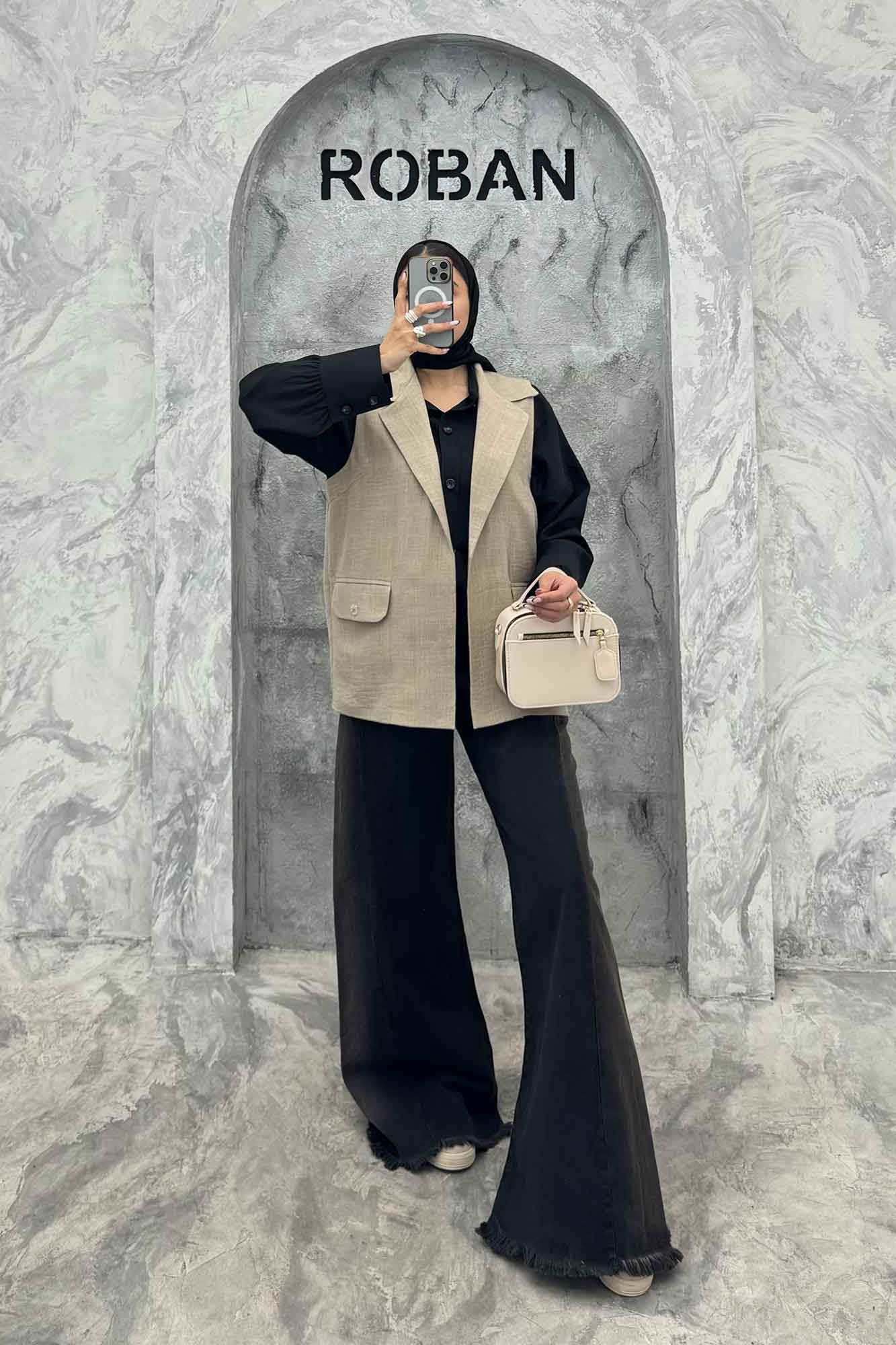 وست بلند شانتون دو جیب دکمه