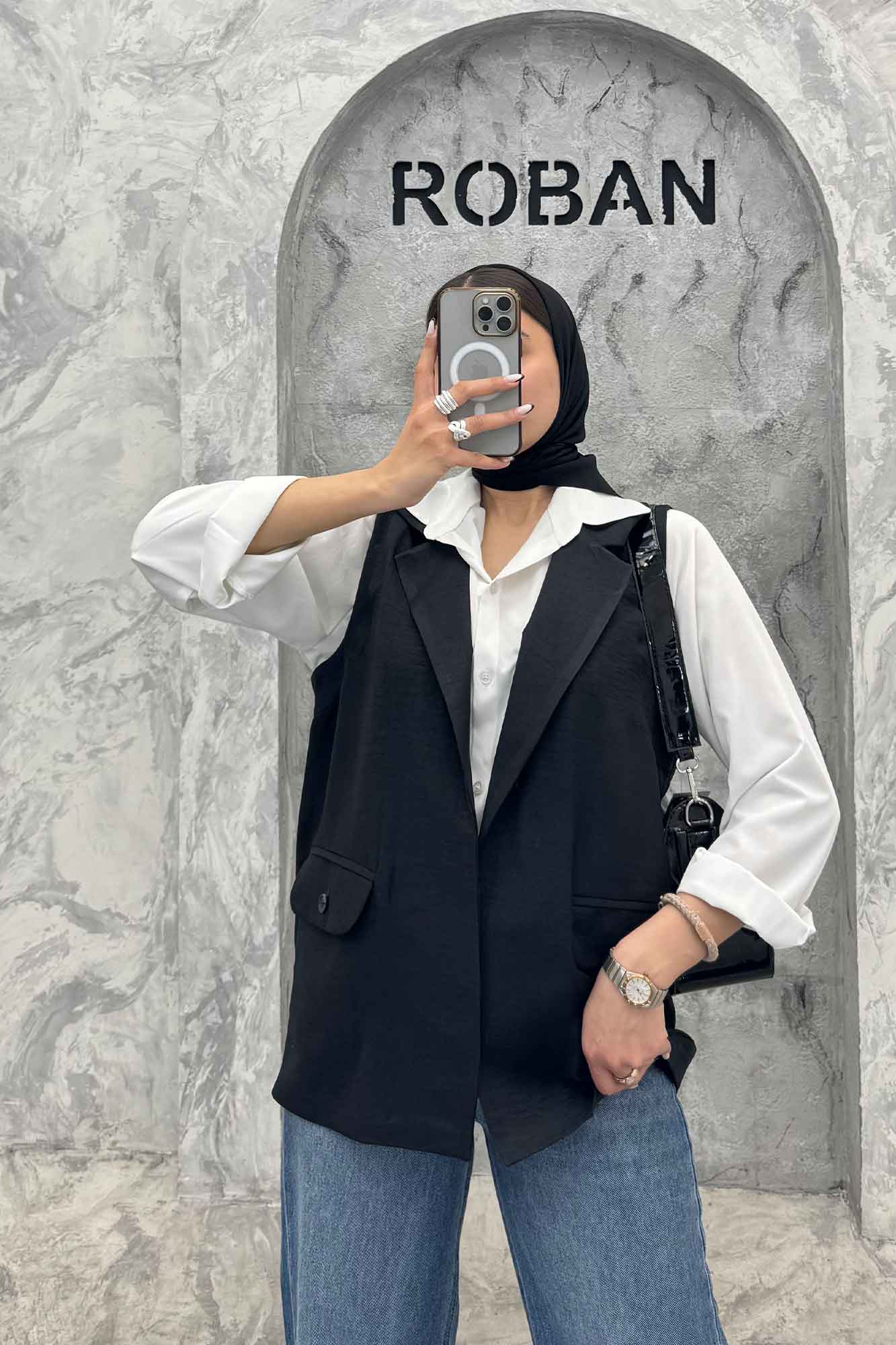 وست بلند شانتون دو جیب دکمه