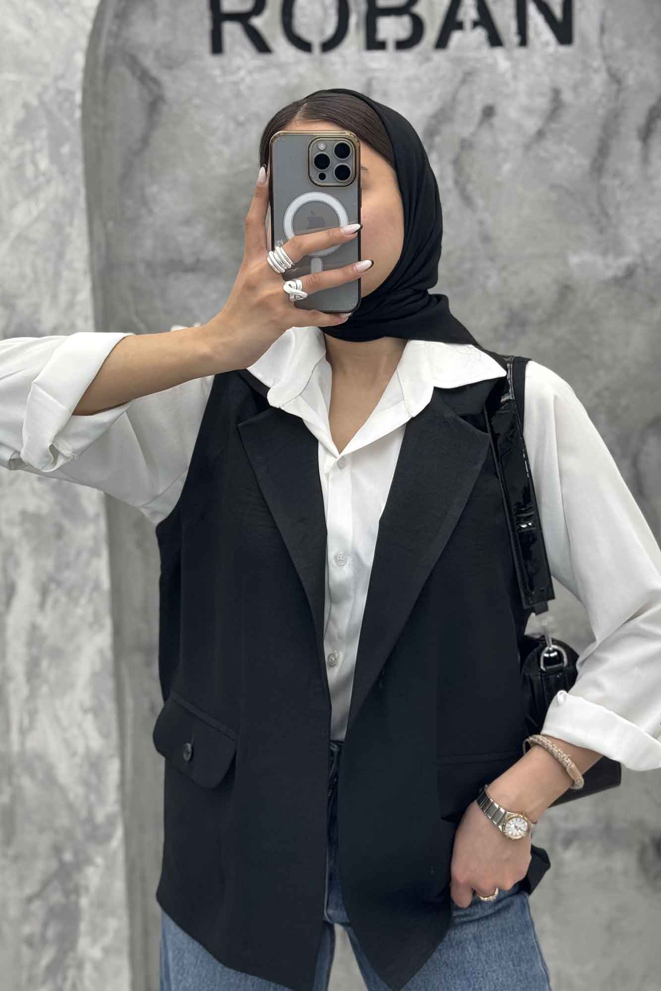 وست بلند شانتون دو جیب دکمه